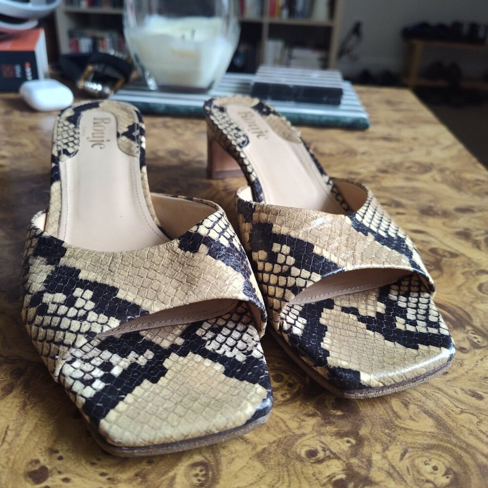 Rouje - Arlette Python Mules - image 3